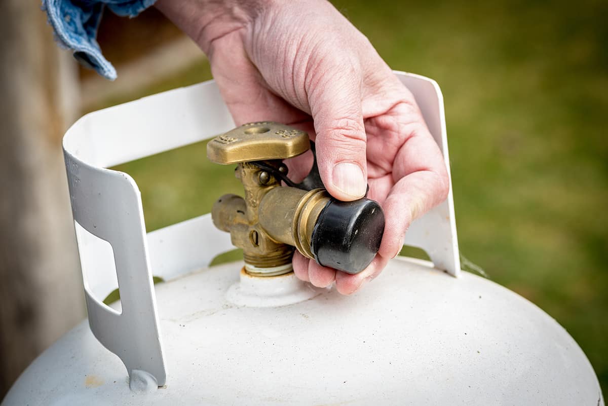 propane tank filling station