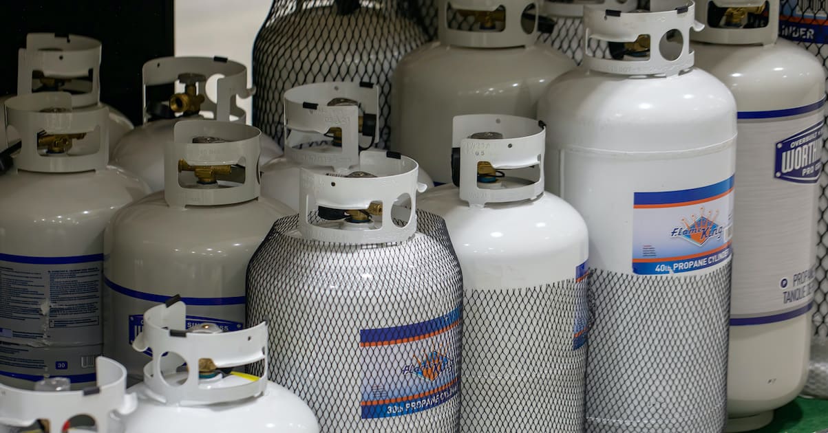 propane cylinder safe storage